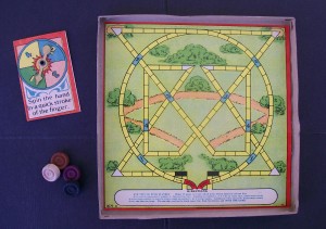 milton bradley old game board 