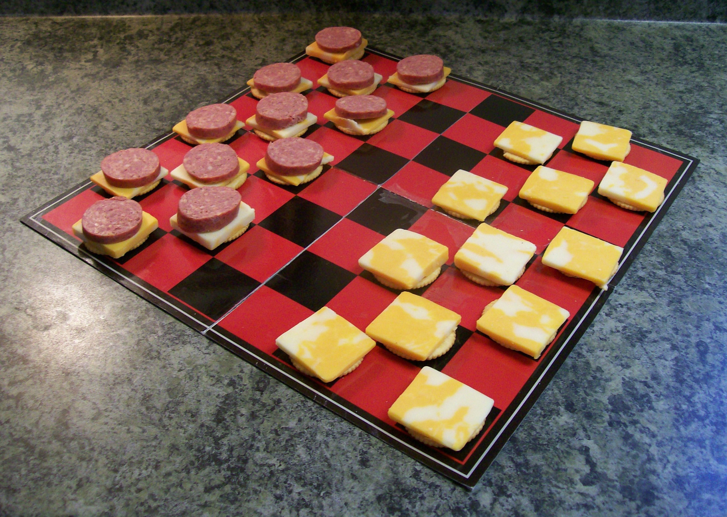 Family Game Night Recipes: Checkerboard of Foods