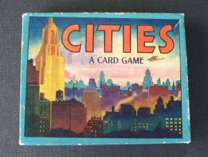 old card game of cities