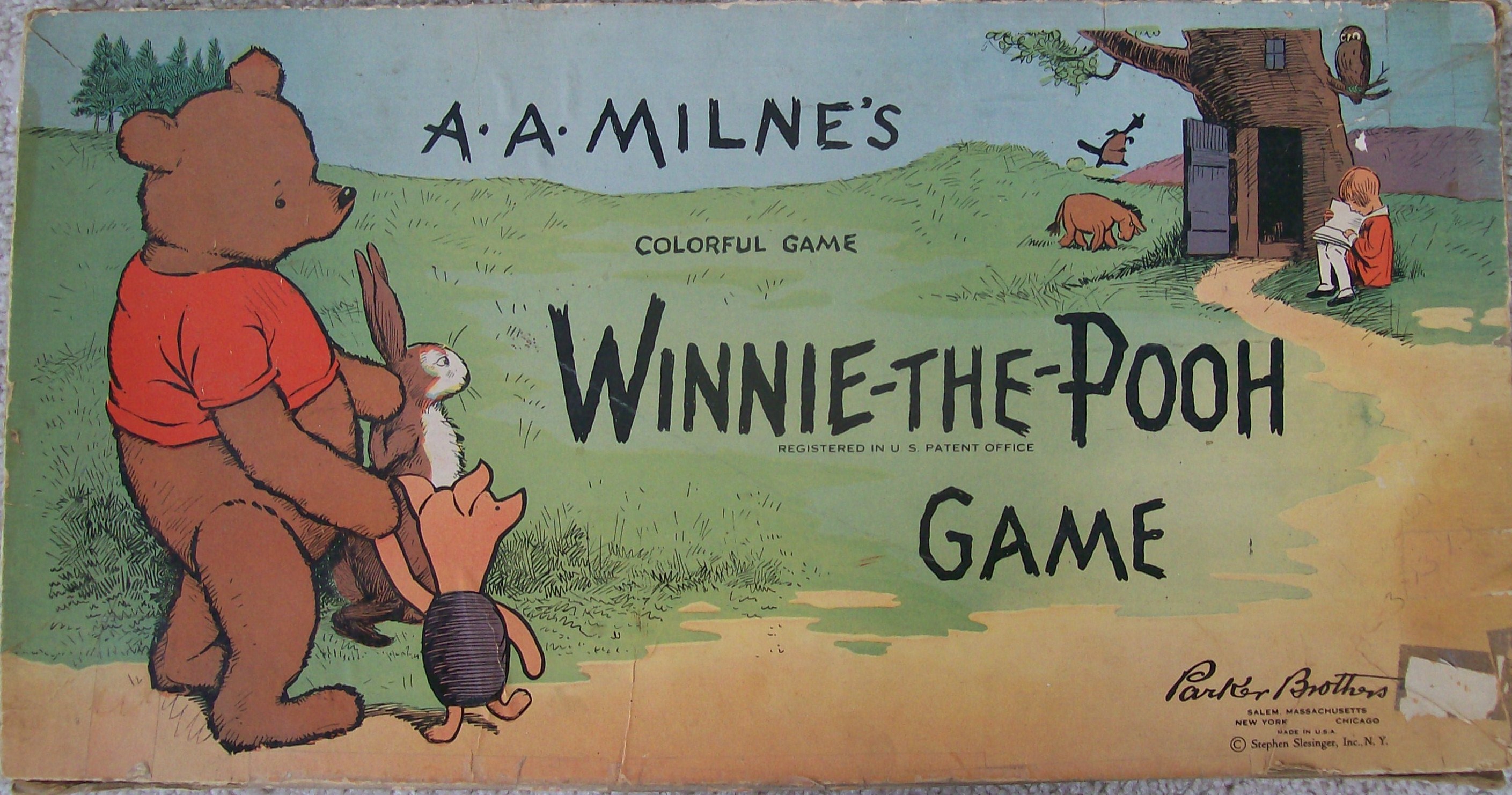 The Vintage 1933 Winnie-The-Pooh Board Game