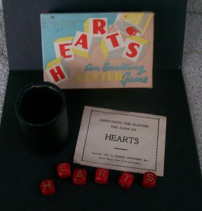 Parker Brother's Hearts Dice game