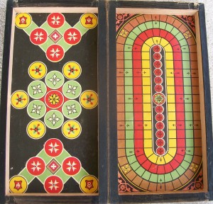1875 mcloughlin bros. game board