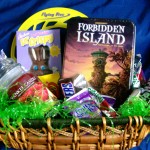 fun and games gift basket for family