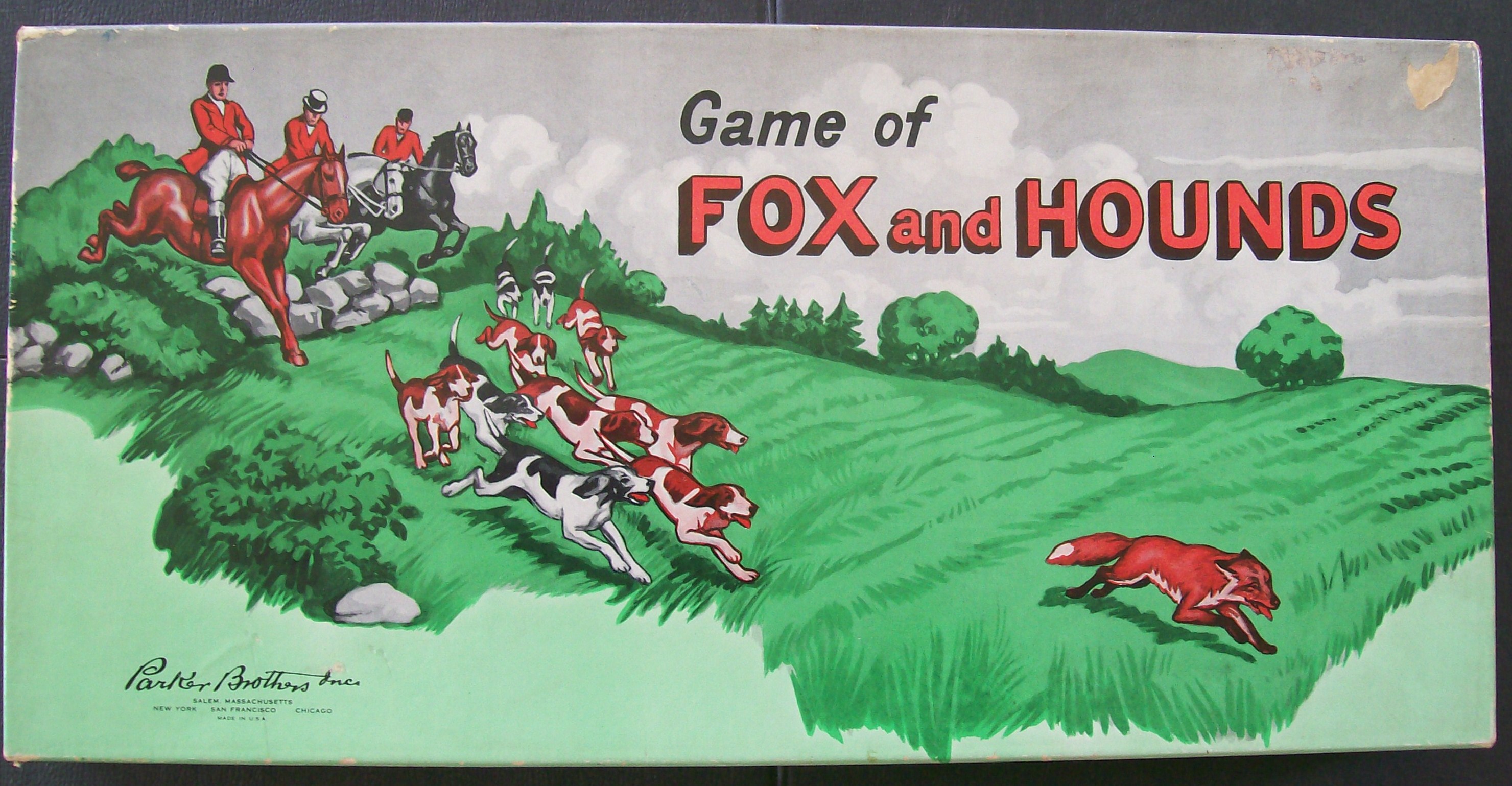 Vintage 1948 Game of Fox and Hounds by Parker Brothers