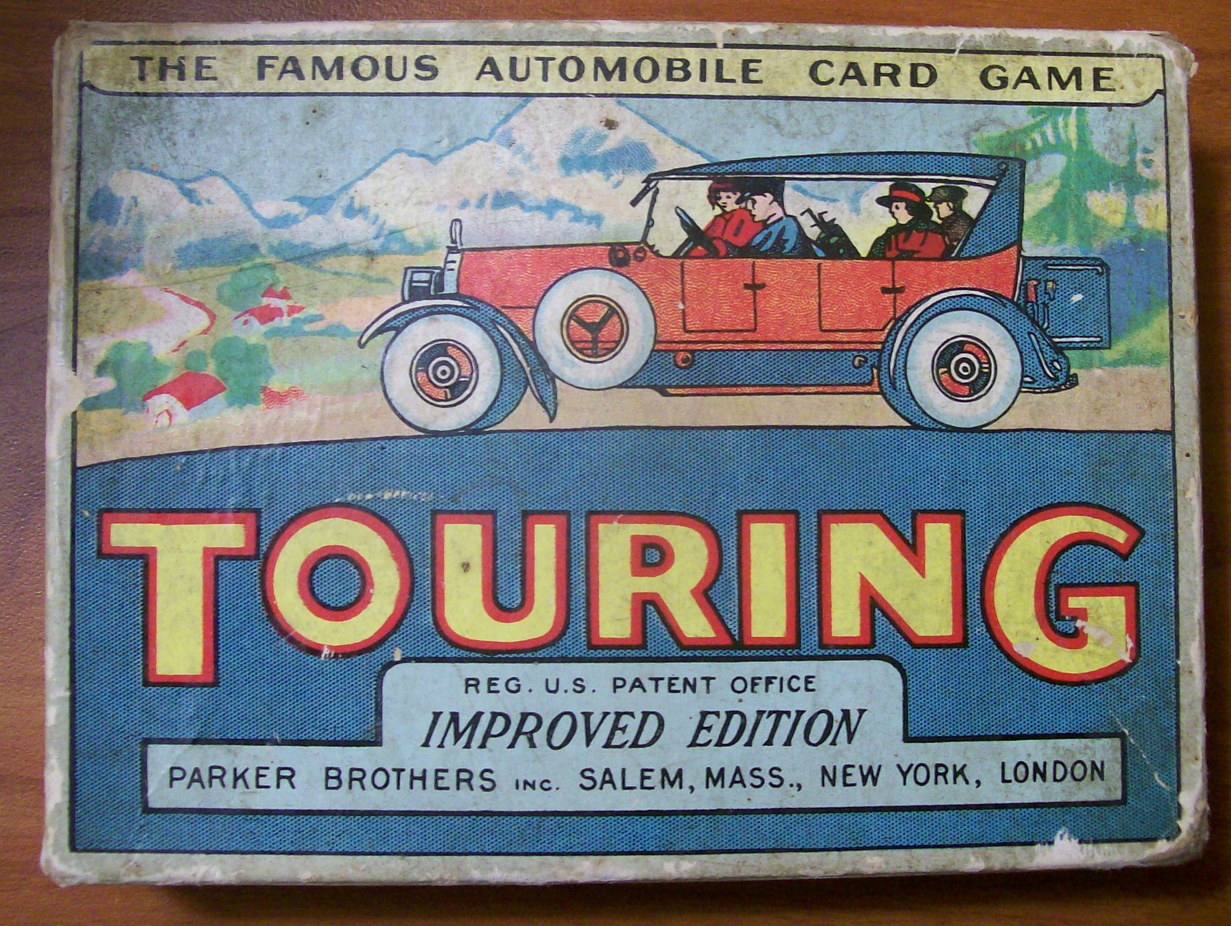 Parker Brothers Vintage 1926 Touring Card Game