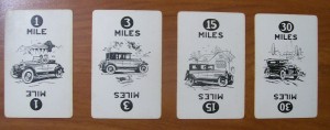 parker brothers touring mile game cards