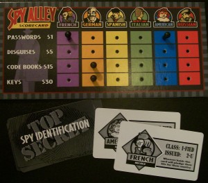 spy alley game pieces