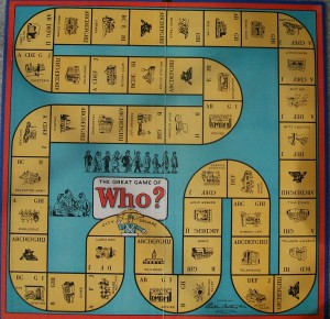 1951 parker brothers game board of who