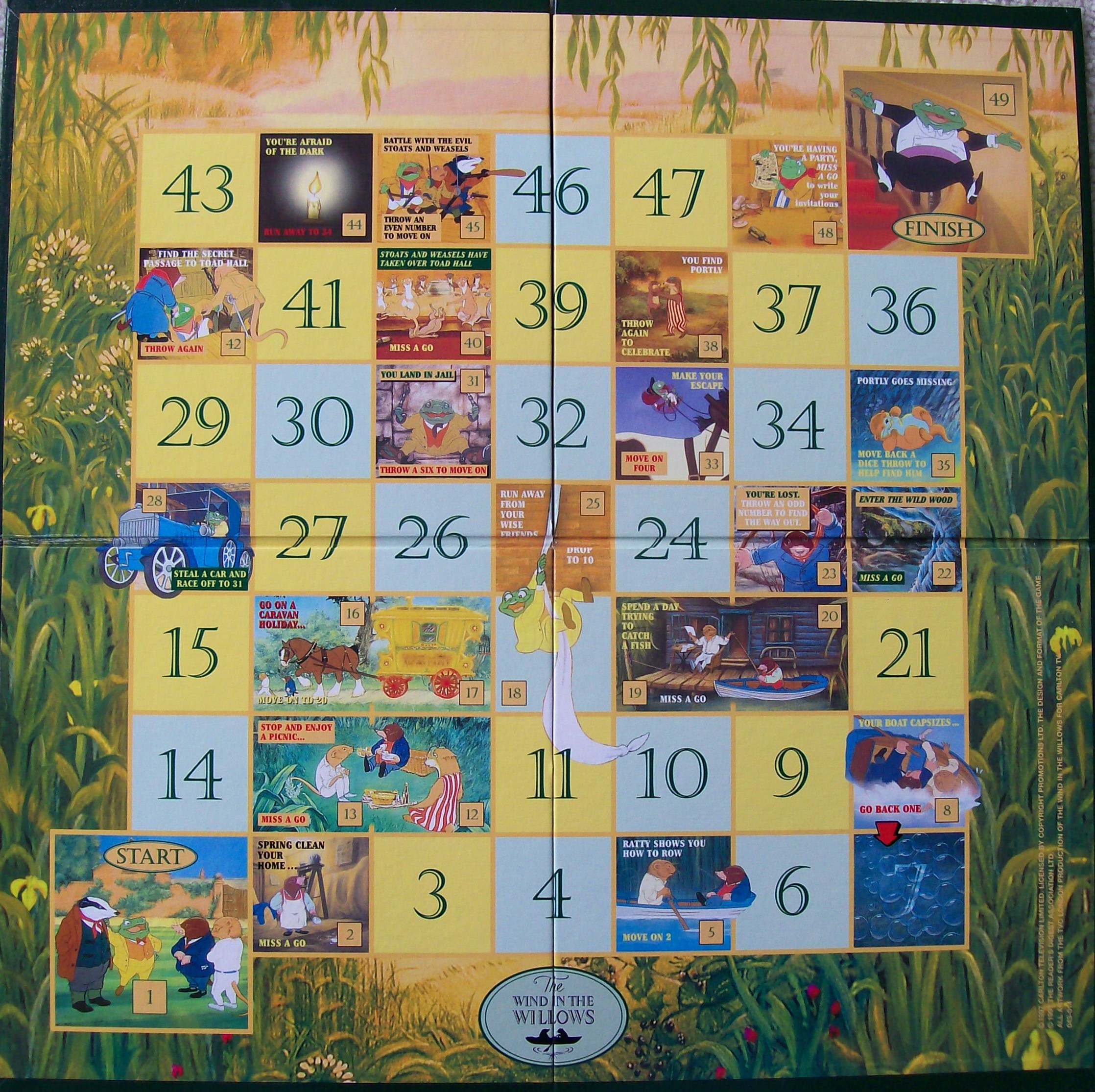 The Collectible 1997 Wind in the Willows Board Game