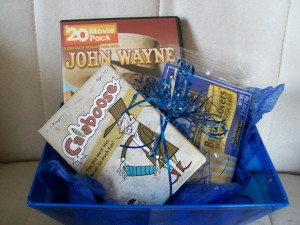 western themed fun and games gift basket