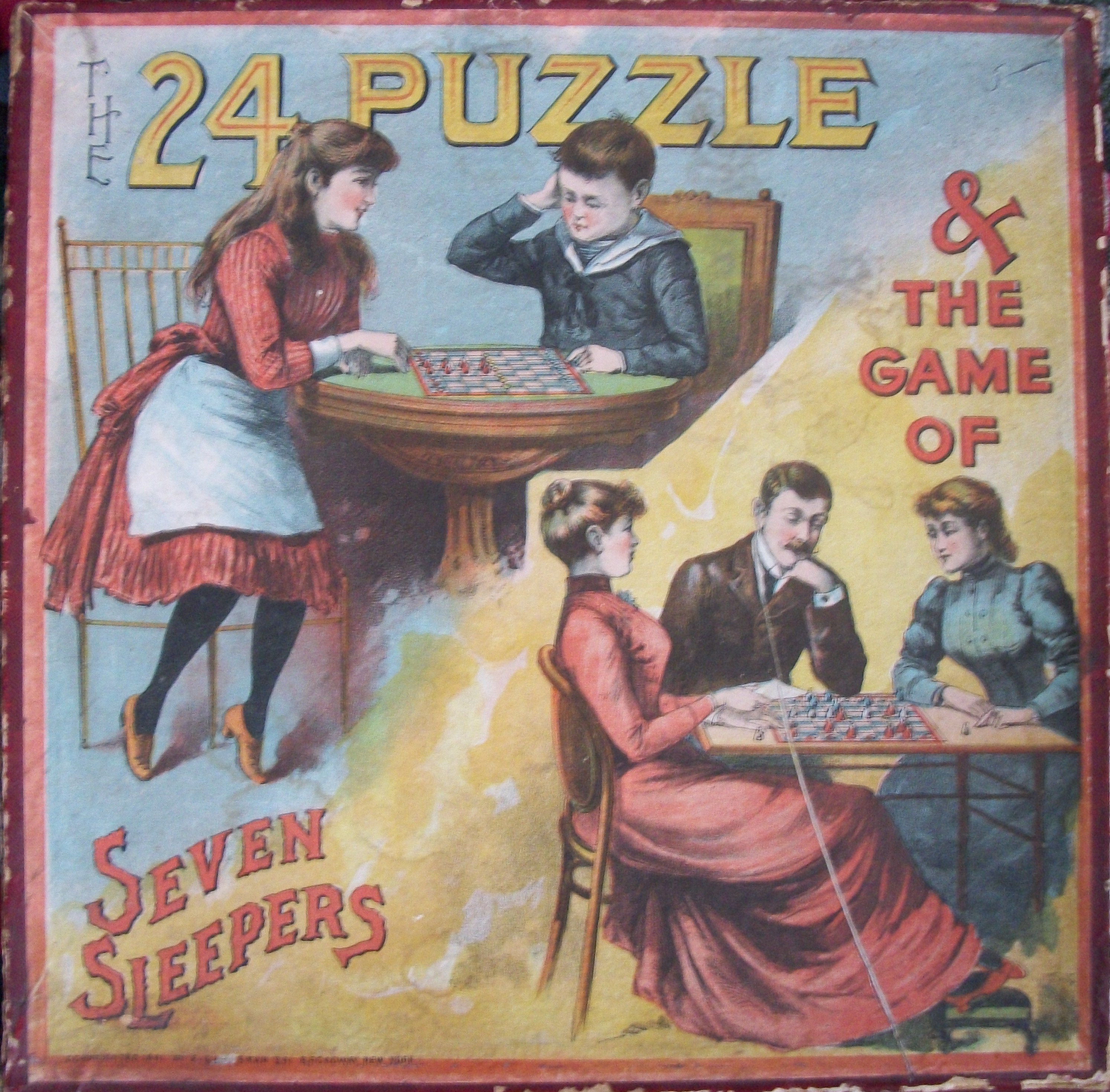 Antique 1891 Game of Seven Sleepers