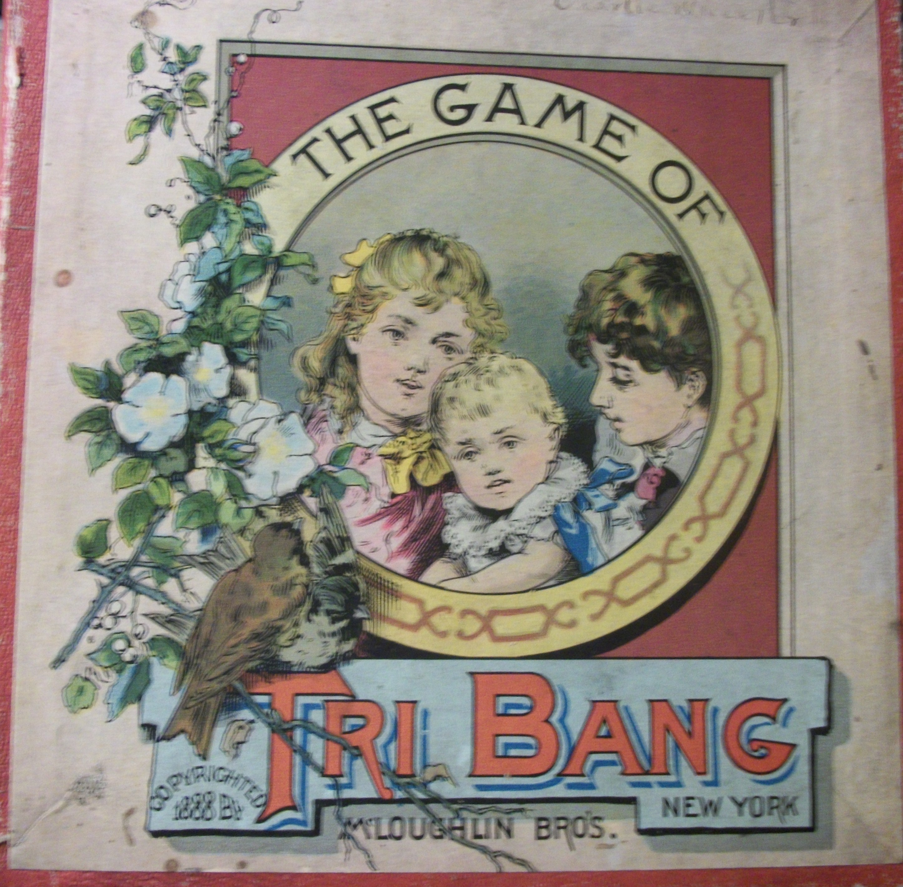 McLoughlin Bros. 1888 Antique Game of Tri Bang