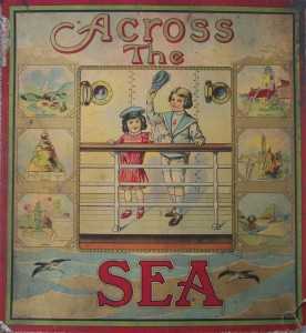 antique mitlon bradley board game 1900's