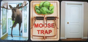 There's a Moose in the House game cards