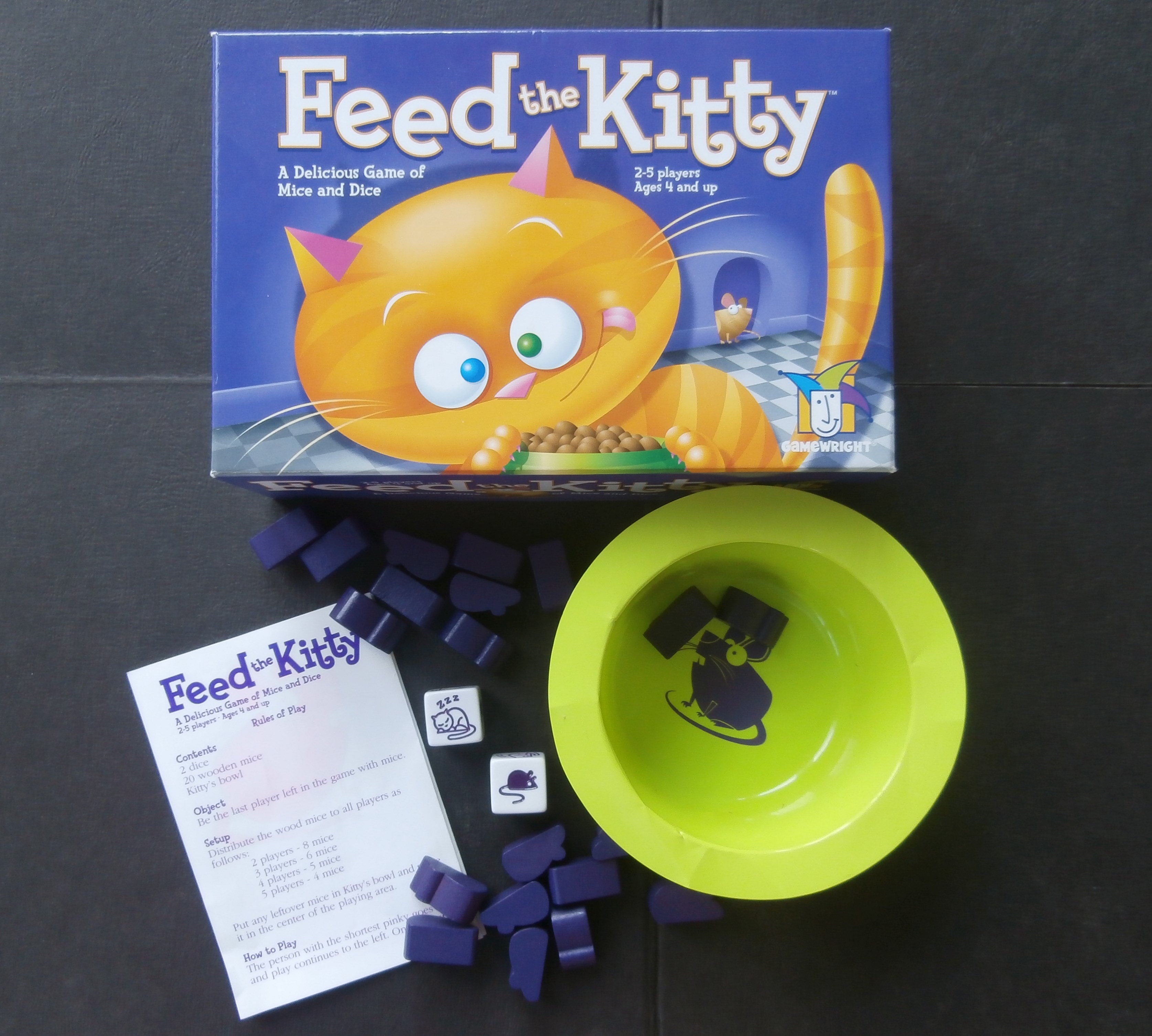 Preschool Game of Feed the Kitty by Gamewright