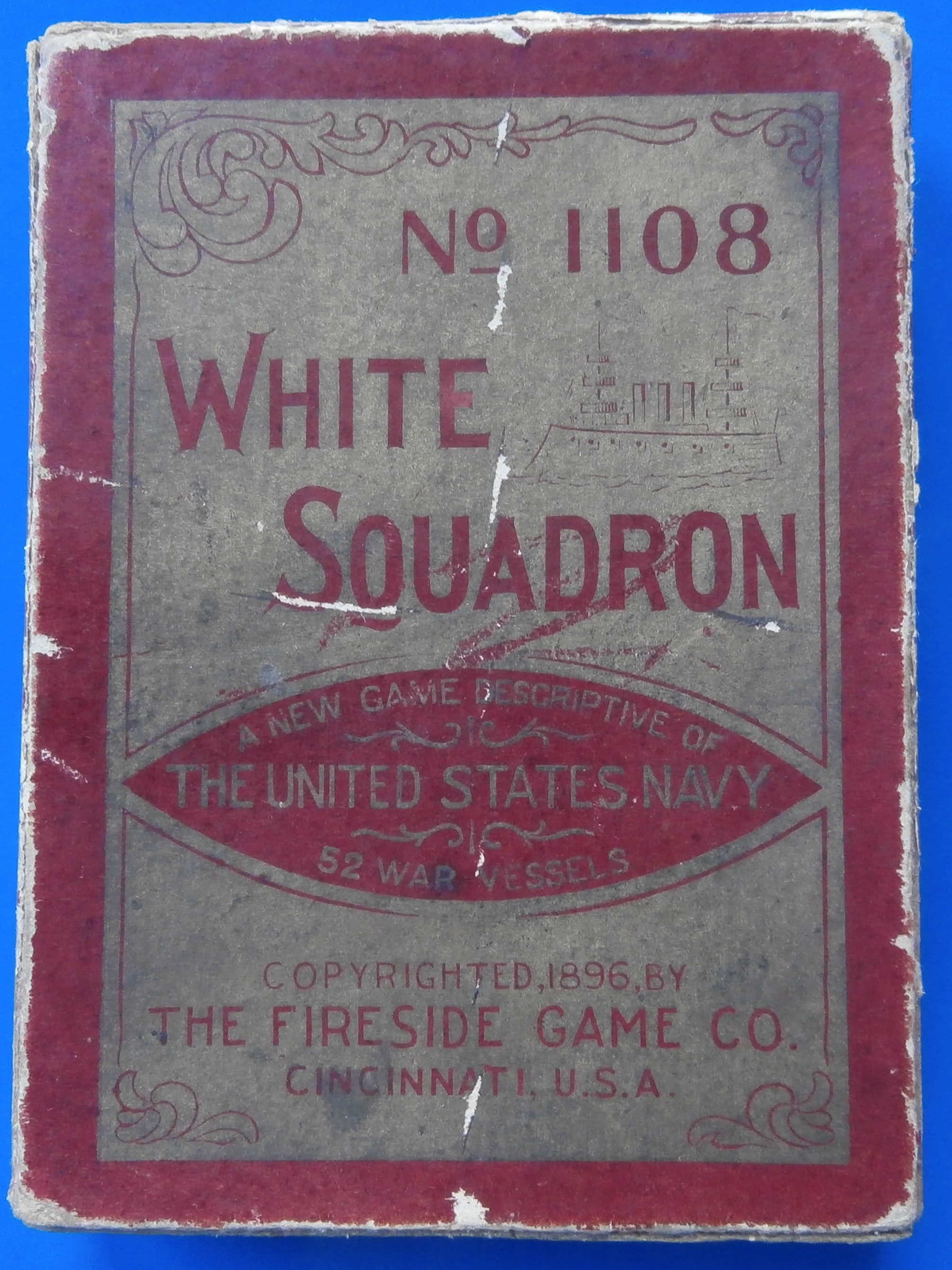Antique 1896 Fireside Card Game of White Squadron