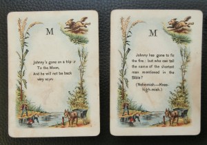 antique cards where's johnny