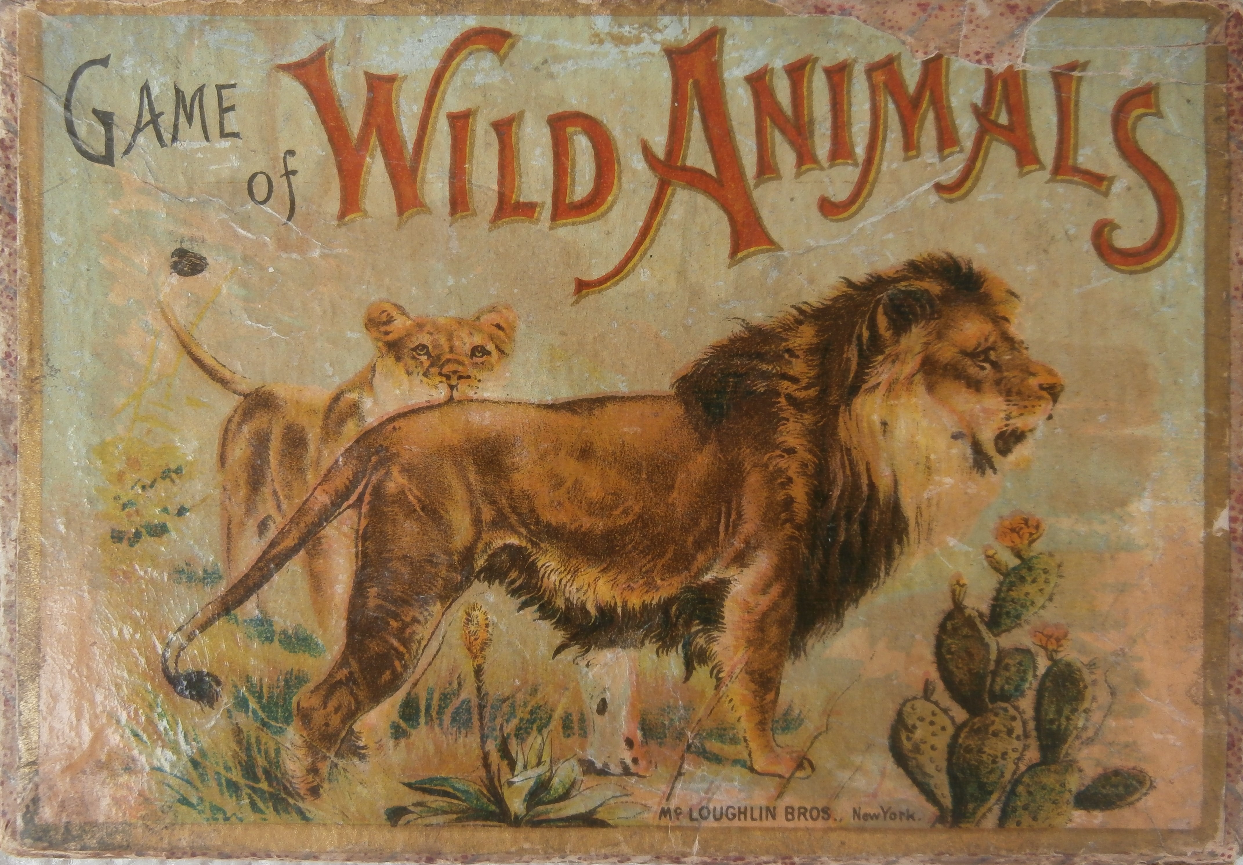 Antique Game of Wild Animals by Mcloughlin Bros