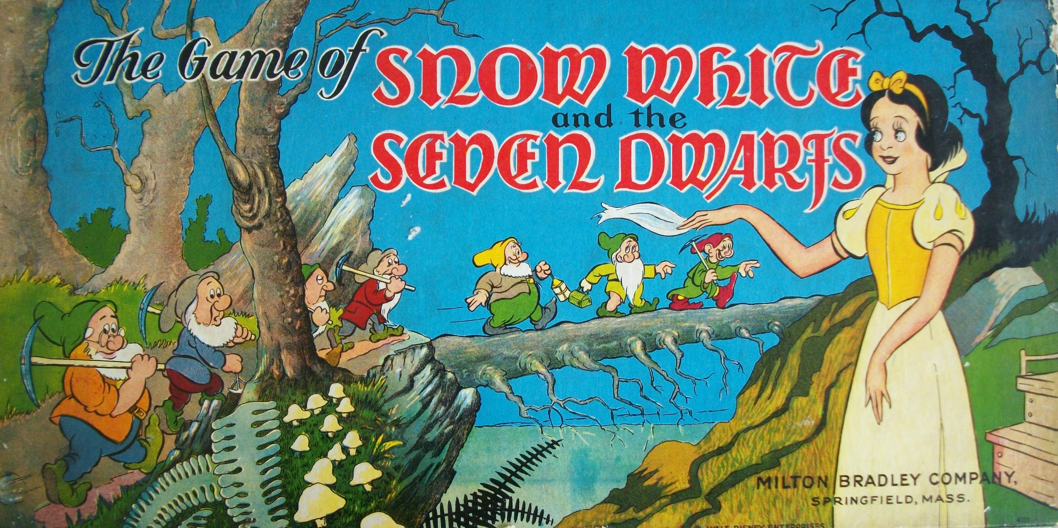Vintage 1937 Milton Bradley Game of Snow White and the Seven Dwarfs