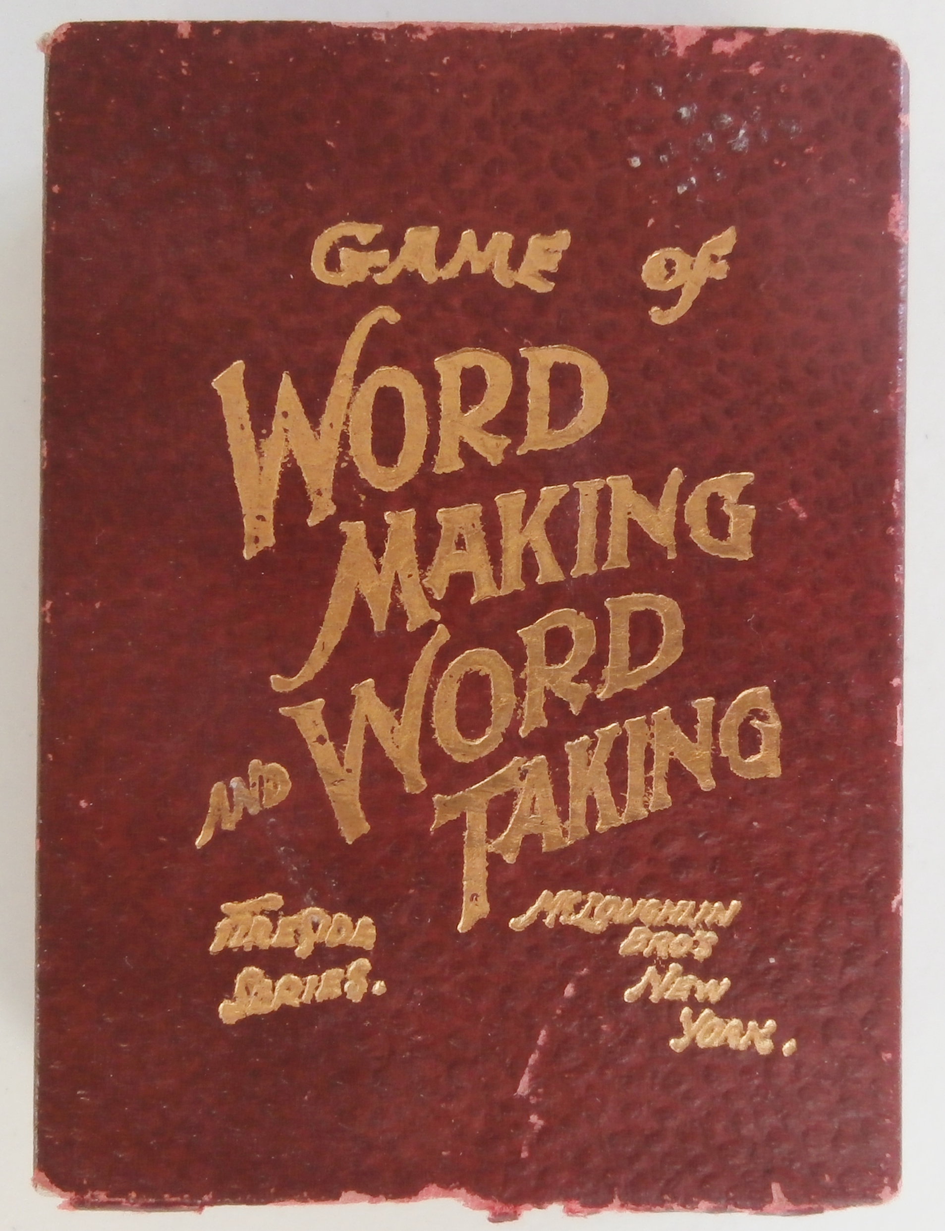 1900’s Mcloughlin Game of Word Making and Word Taking