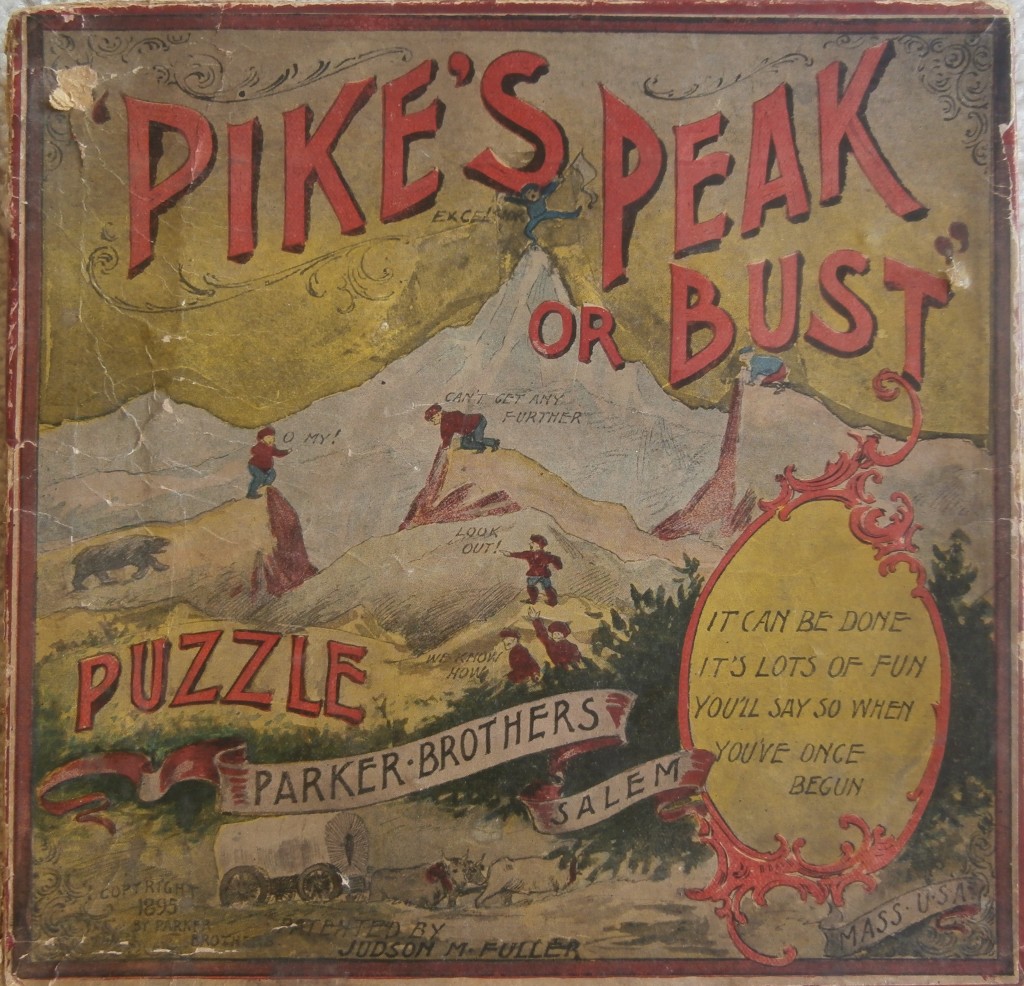 Pikes Peak Or Bust 1895 Old Parker Brothers Game All About Fun And