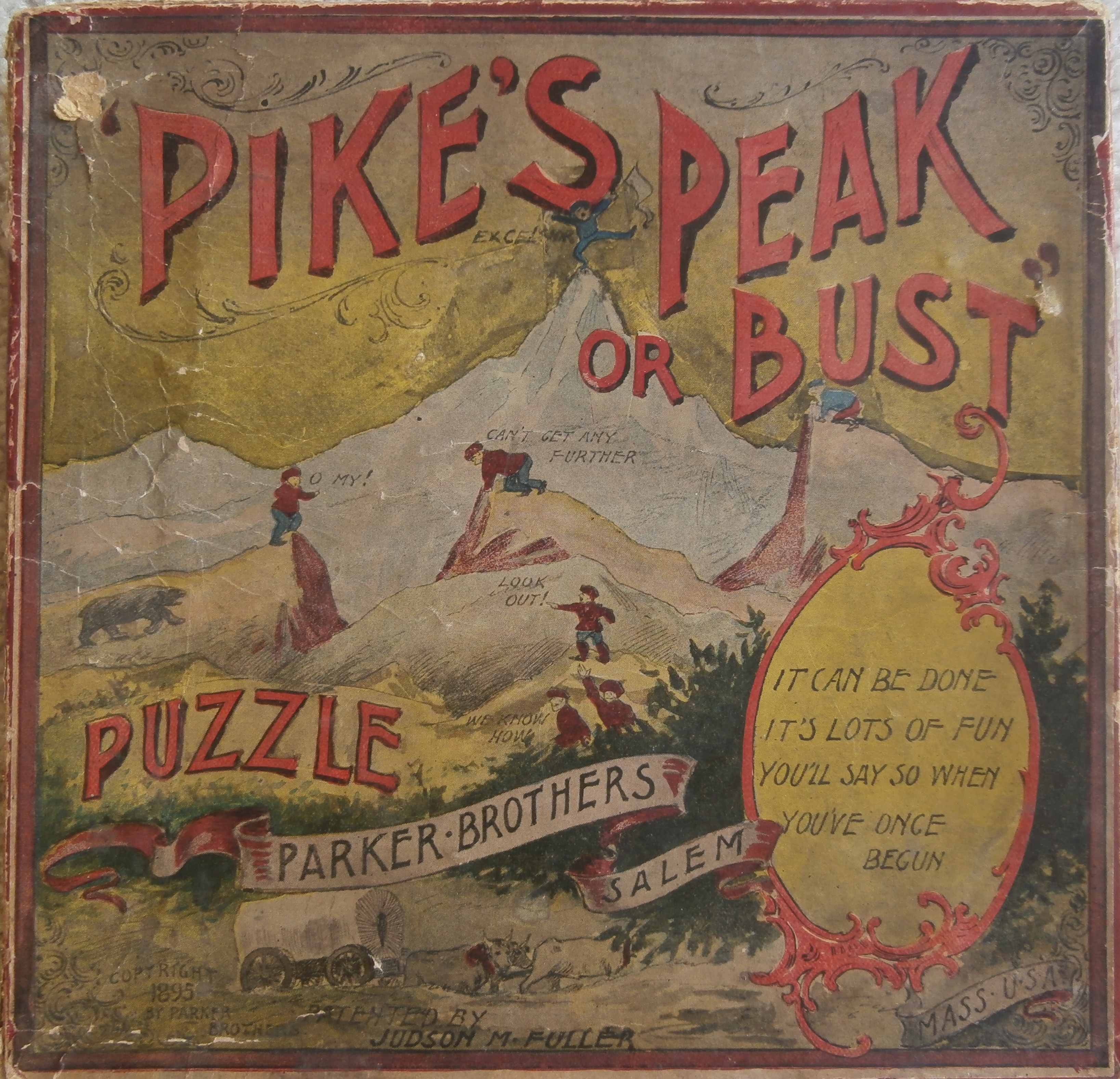 Pike’s Peak or Bust: 1895 Old Parker Brothers Game