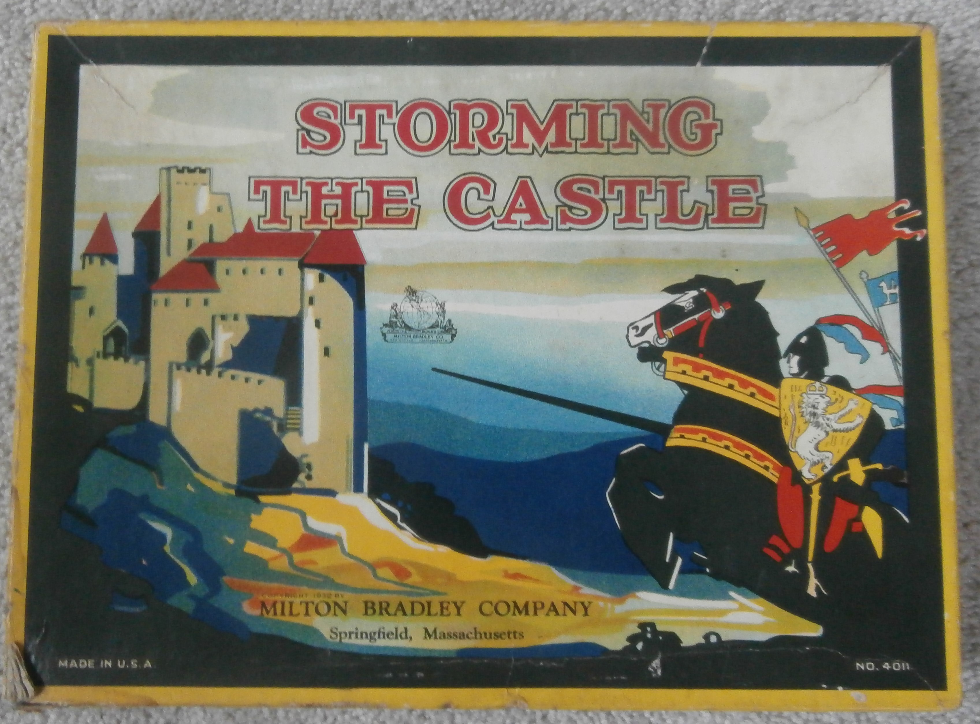 Old Game of Storming the Castle by Milton Bradley
