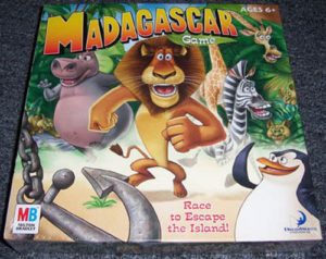 2005 Milton Bradley Madagascar board game