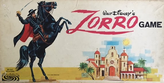 Parker Brothers 1966 Zorro Board Game
