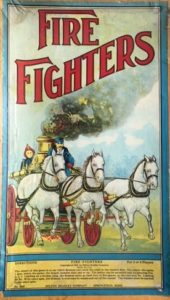 1909 milton bradley old game fire fighters