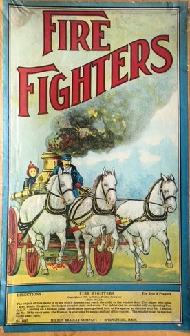 Fire Fighters 1909 Milton Bradley Game