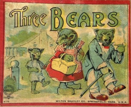 Antique 1909 Three Bears Game by Milton Bradley