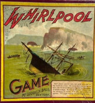 Mcloughlin Bros 1899 Whirlpool Board Game
